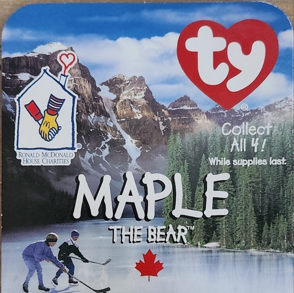 🍁 Ty Beanie Baby “Maple” the Bear – McDonald’s Exclusive, Canada Edition, Seale - Picture 6 of 10